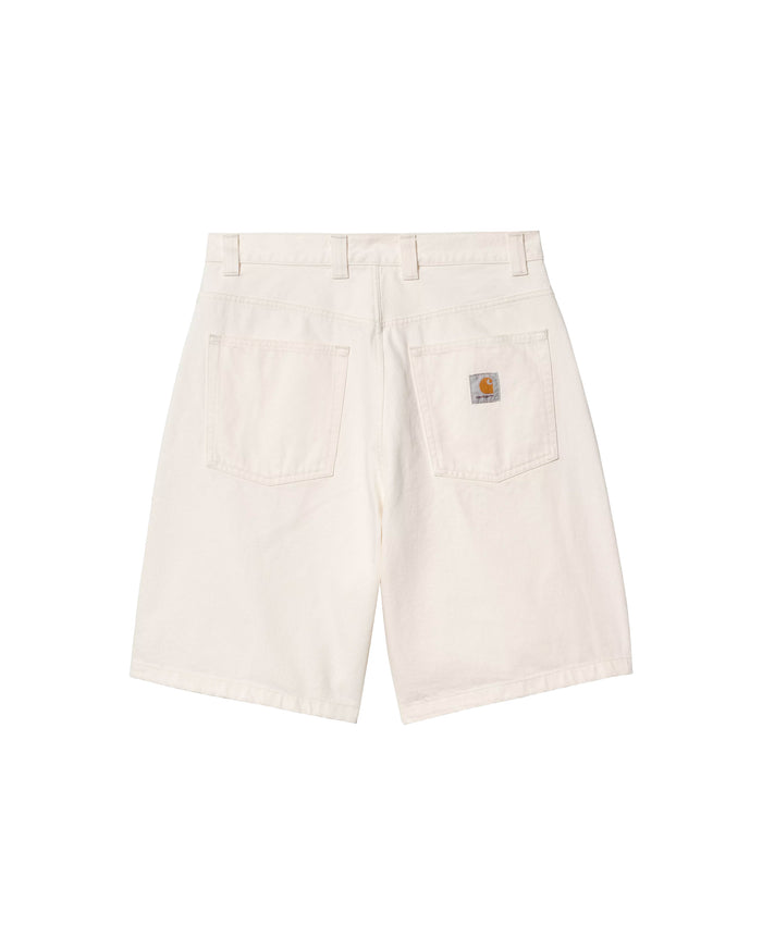 Carhartt WIP-Brandon Short White Rinsed-Starcowparis