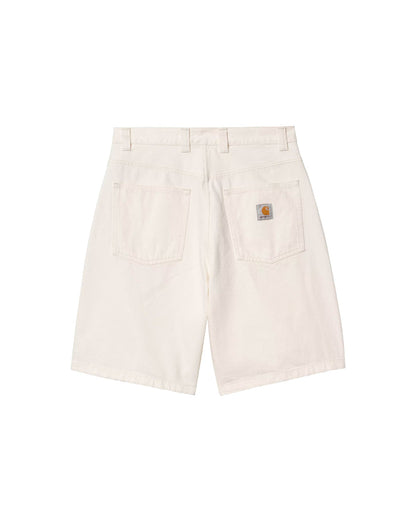 Carhartt WIP-Brandon Short White Rinsed-Starcowparis