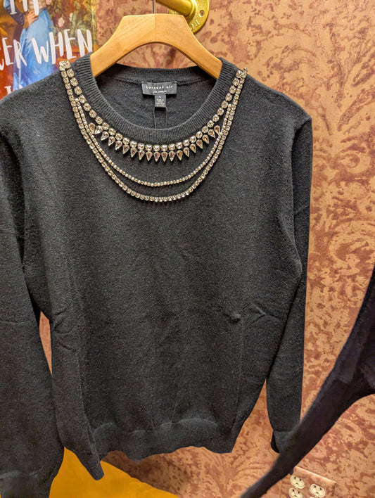Current Air Breakfast at Tiffany's sweater featuring a classic design, soft knit fabric, and stylish fit for a cozy look.
