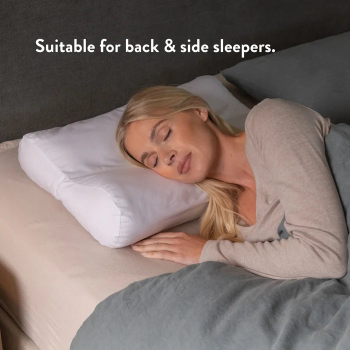 British Wool Contour Pillow - Natural, Anti-Allergy, Luxury Putnams Chemical free UK Best Wool pillow 100% cotton OEKO tex standard 100 handmade in the UK
