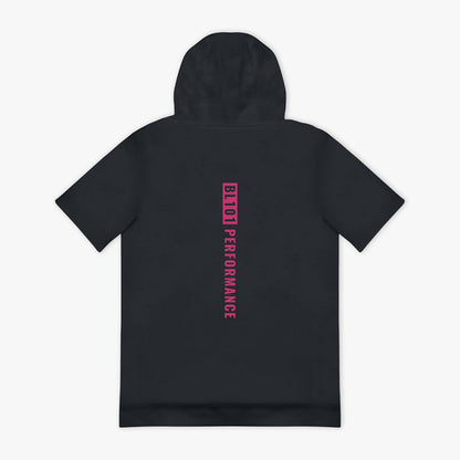 Dark Gray hoodie with 'BL101 PERFORMANCE' text on the back against a white background