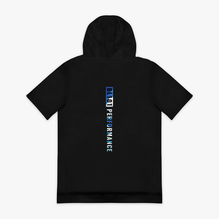 Blue BSBL-SZN Dream Chaser short sleeve hoodie — back view