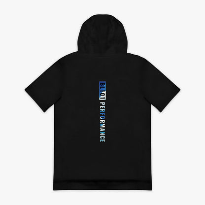 Blue BSBL-SZN Dream Chaser short sleeve hoodie — back view