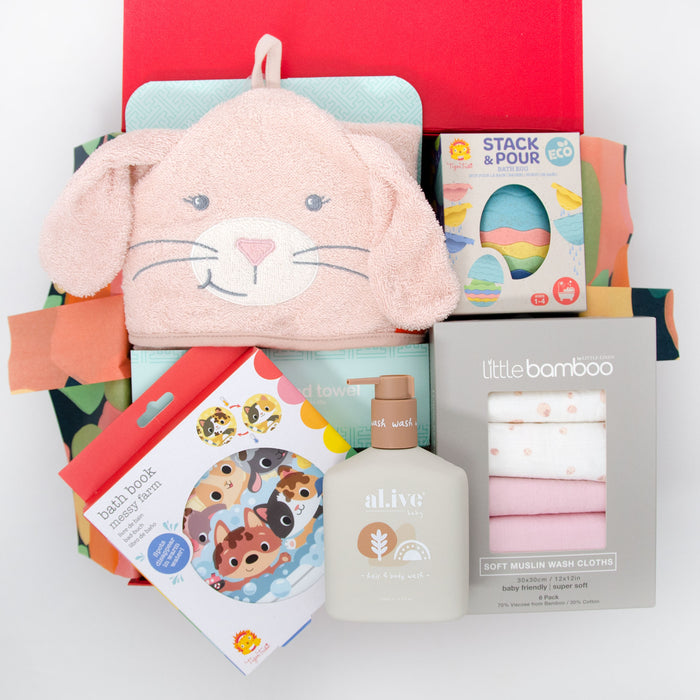 Bubbles & Squeak Bella Bunny Baby Hamper