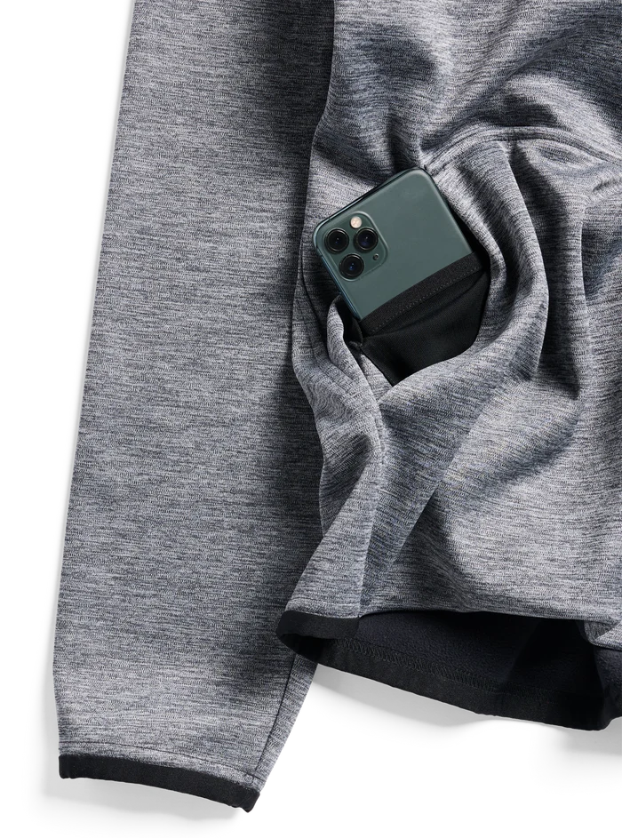 Product image of Men's Burton Crown Weatherproof Pullover Fleece[Variant:True Black Heather]
