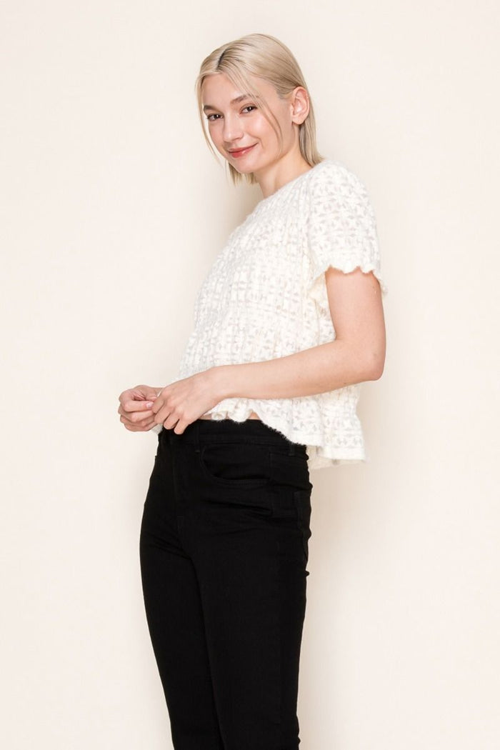 Buttercream Peekaboo Top