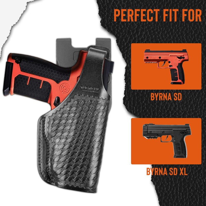 Byrna SD/LE Leather Basketweave Duty Holster