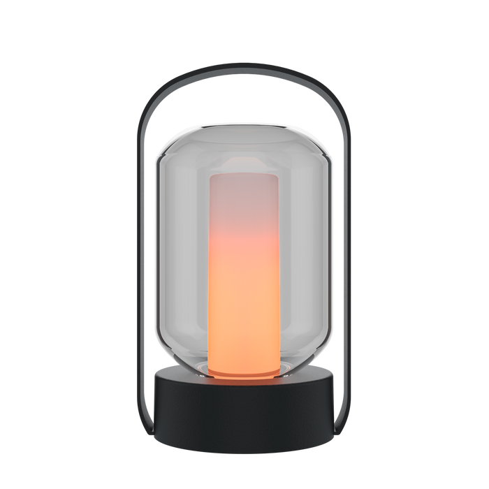 Calex Como Outdoor Table Lantern - Rechargeable - Black