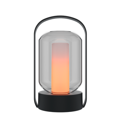Calex Como Outdoor Table Lantern - Rechargeable - Black