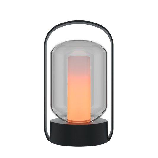 Calex Como Outdoor Table Lantern - Rechargeable - Black