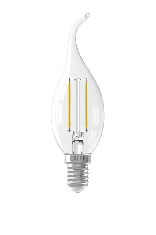 Calex Filament LED Lamp - E14 - BXS35 - Clear - 2W