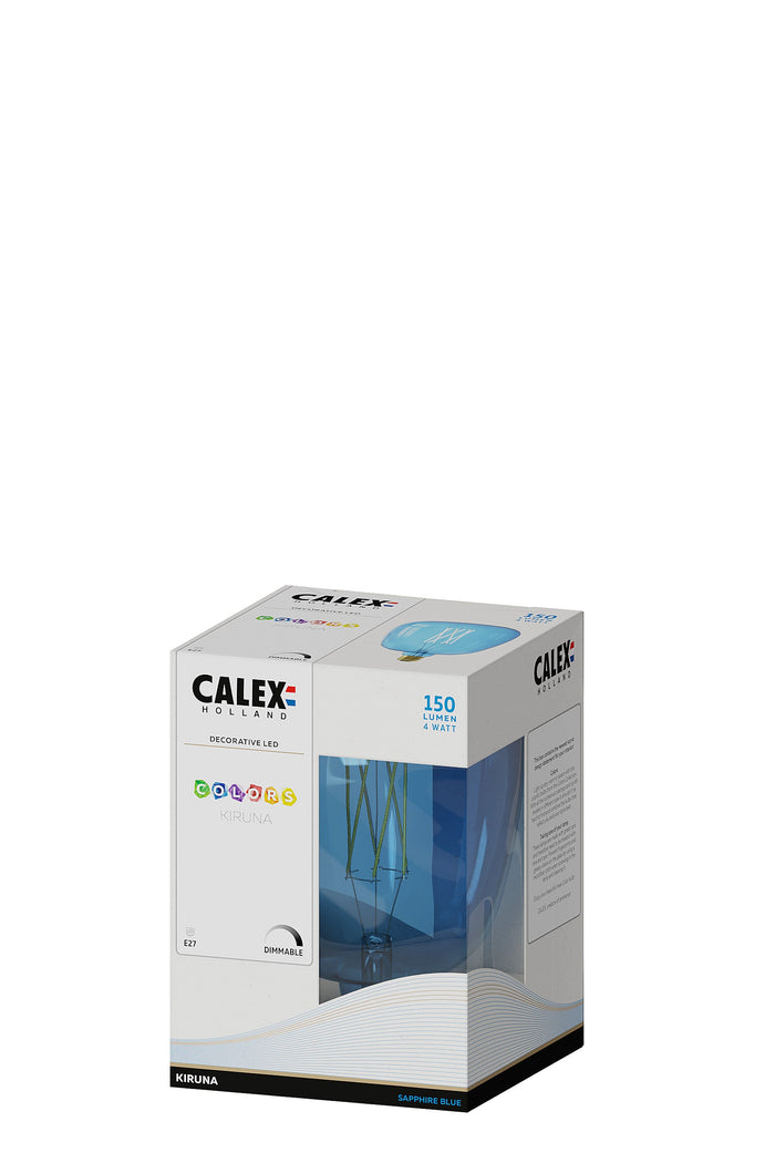 Calex Kiruna Sapphire Blue LED Bulb - E27 - 4W - Dimmable