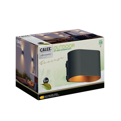 Calex Potenza Wall Light - Black