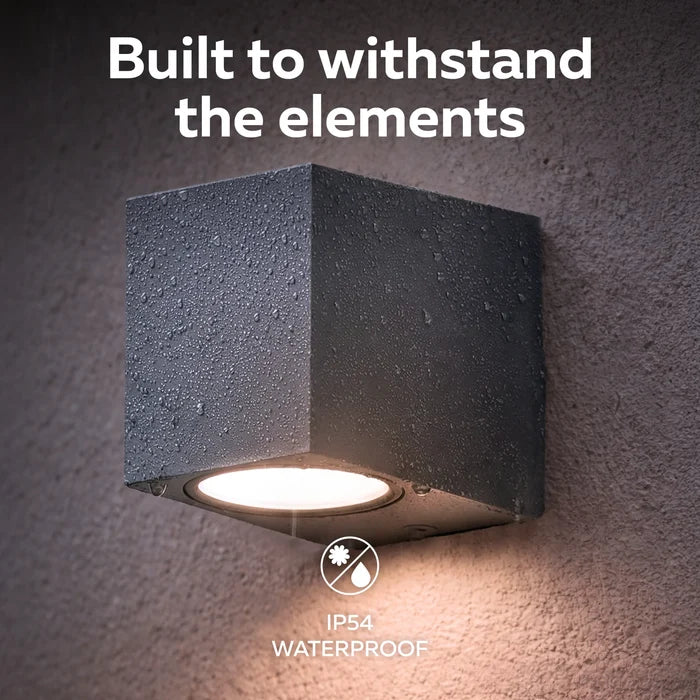 Calex Sanremo Wall Light Downlight - GU10 - Anthracite