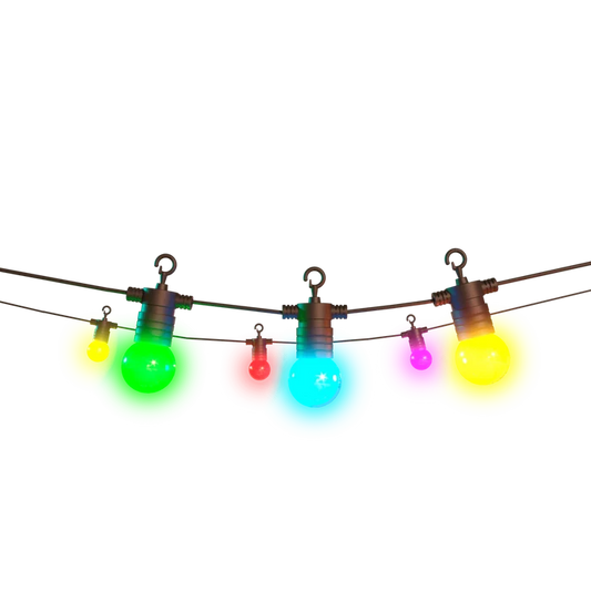 Calex Smart Outdoor String Light – 15 bulbs – RGBIC+CC