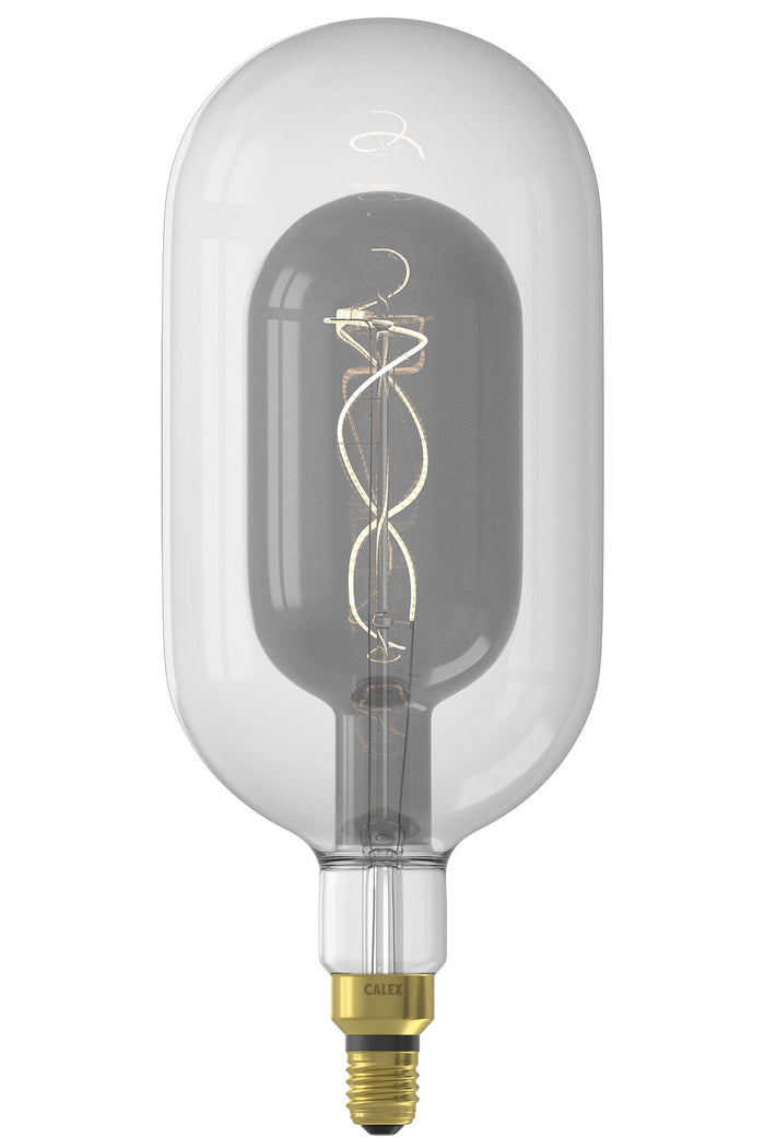 Calex Sundsvall LED Lamp - E27 - Clear/Titanium - 3W - Dimmable