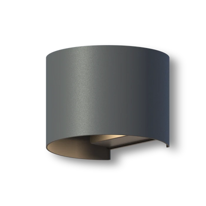 Calex Verona LED Wall Light Oval - Up & Down - Anthracite
