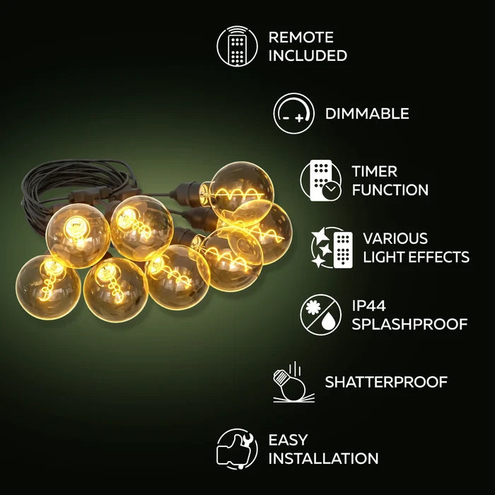 Calex Vista Festoon 10m - XL Bulb
