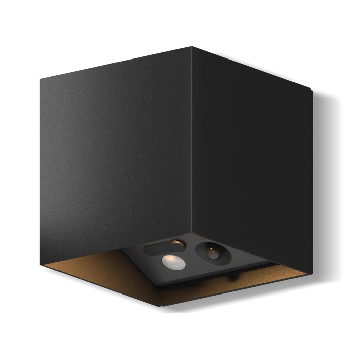 Calex Volterra Rechargeable Wall Light - Up & Down - Black