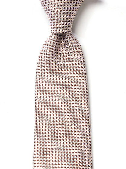 Campania Structure Dark Beige Silk Tie