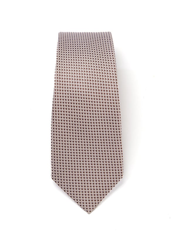 Campania Structure Dark Beige Silk Tie