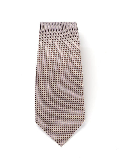 Campania Structure Dark Beige Silk Tie