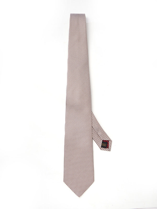 Campania Structure Dark Beige Silk Tie