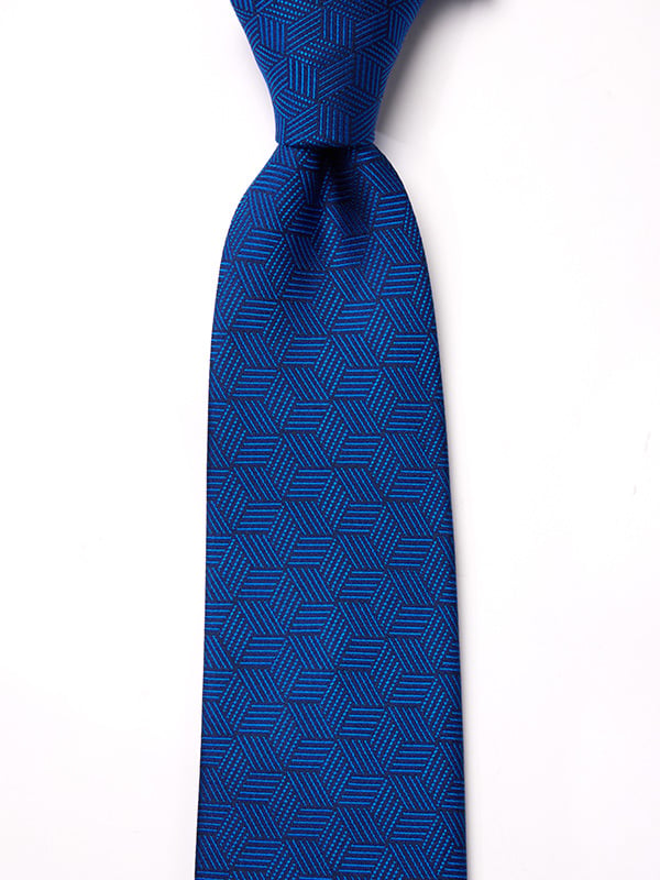 Campania Structure Dark Blue Silk Tie