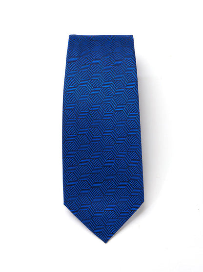 Campania Structure Dark Blue Silk Tie