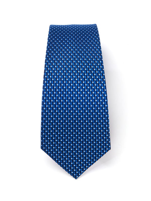 Campania Structure Dark Blue Silk Tie