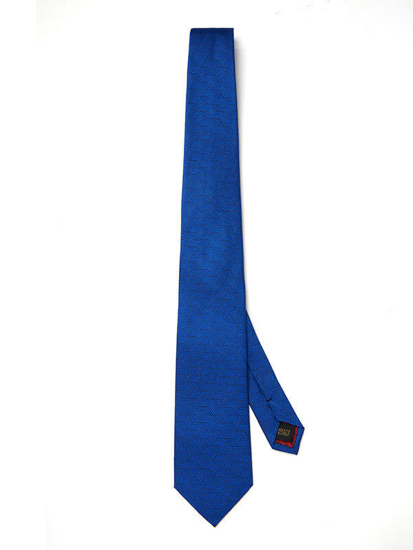 Campania Structure Dark Blue Silk Tie