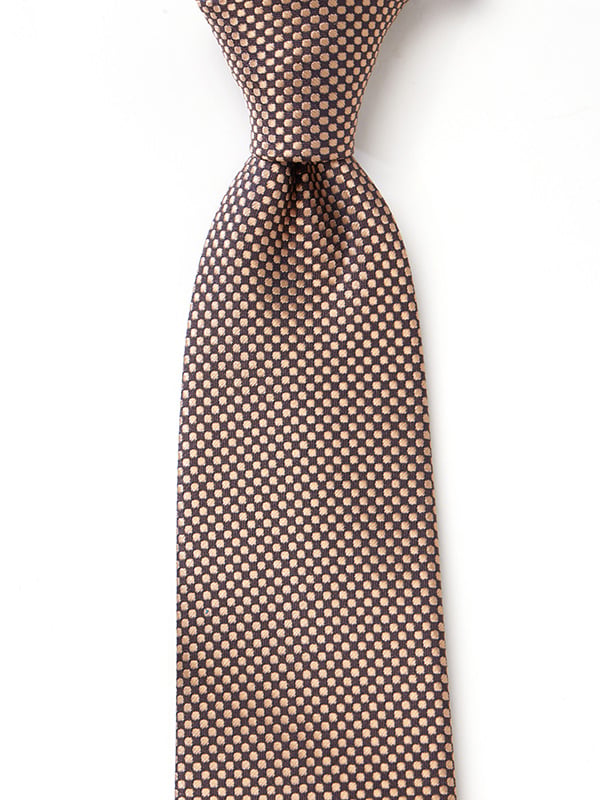 Campania Structure Dark Brown Silk Tie
