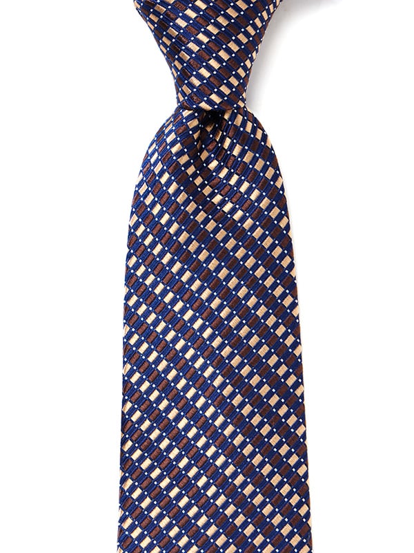 Campania Structure Dark Brown Silk Tie