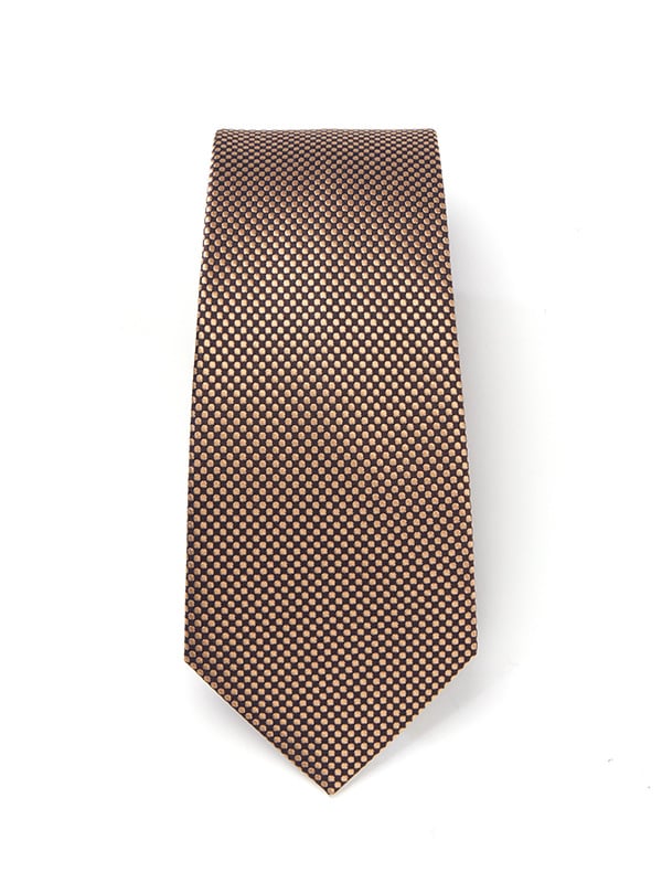 Campania Structure Dark Brown Silk Tie