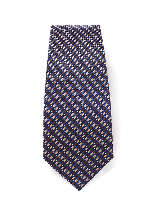 Campania Structure Dark Brown Silk Tie