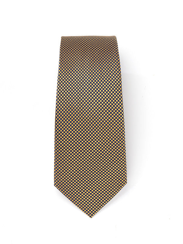 Campania Structure Dark Gold Silk Tie