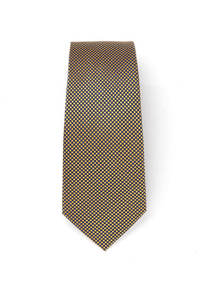 Campania Structure Dark Gold Silk Tie