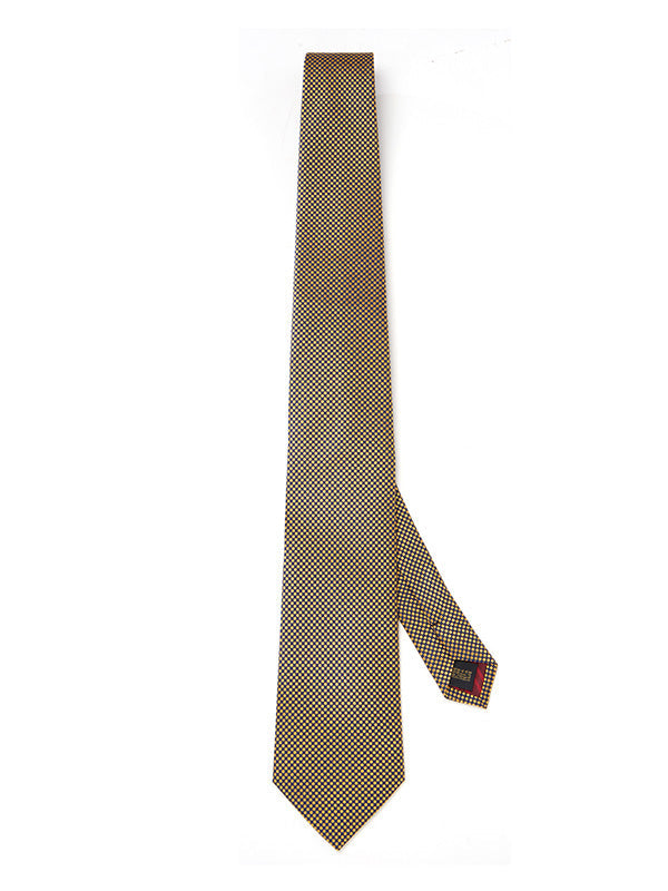 Campania Structure Dark Gold Silk Tie