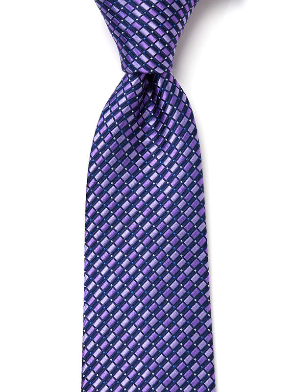 Campania Structure Dark Lilac Silk Tie