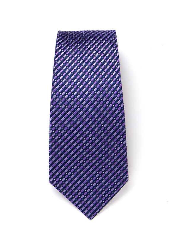 Campania Structure Dark Lilac Silk Tie