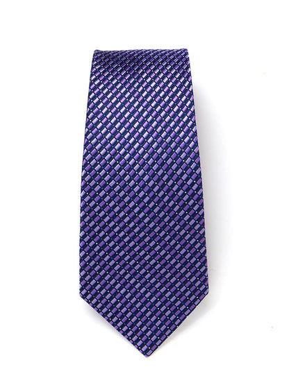 Campania Structure Dark Lilac Silk Tie