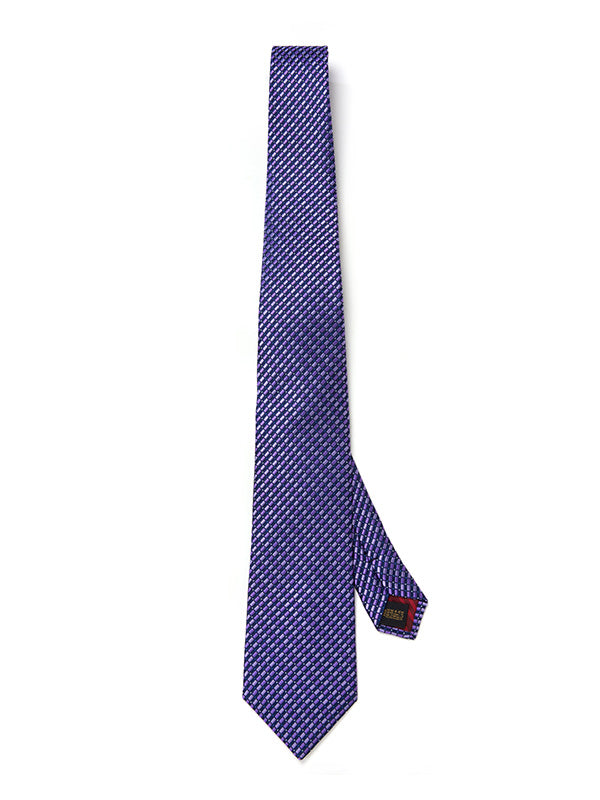 Campania Structure Dark Lilac Silk Tie