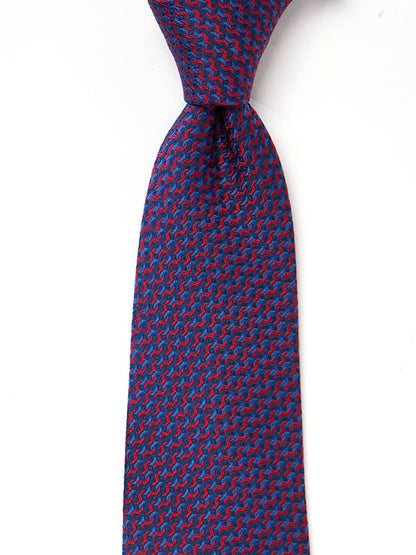 Campania Structure Dark Maroon Silk Tie