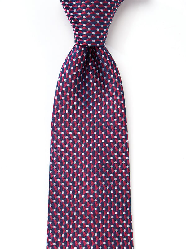 Campania Structure Dark Maroon Silk Tie