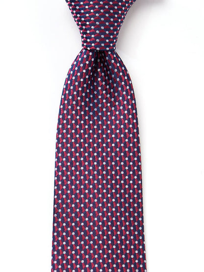 Campania Structure Dark Maroon Silk Tie