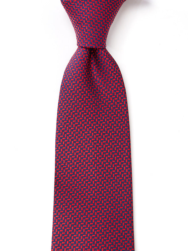 Campania Structure Dark Maroon Silk Tie