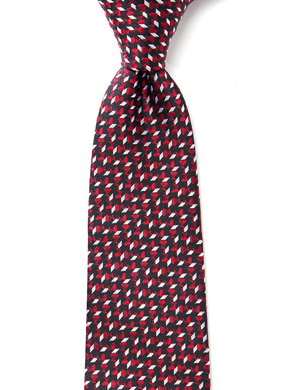 Campania Structure Dark Maroon Silk Tie