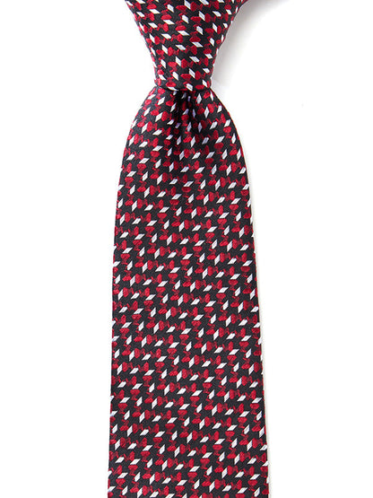 Campania Structure Dark Maroon Silk Tie