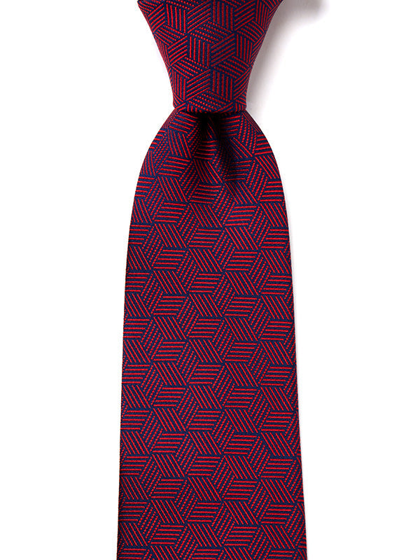 Campania Structure Dark Maroon Silk Tie