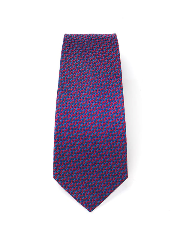 Campania Structure Dark Maroon Silk Tie